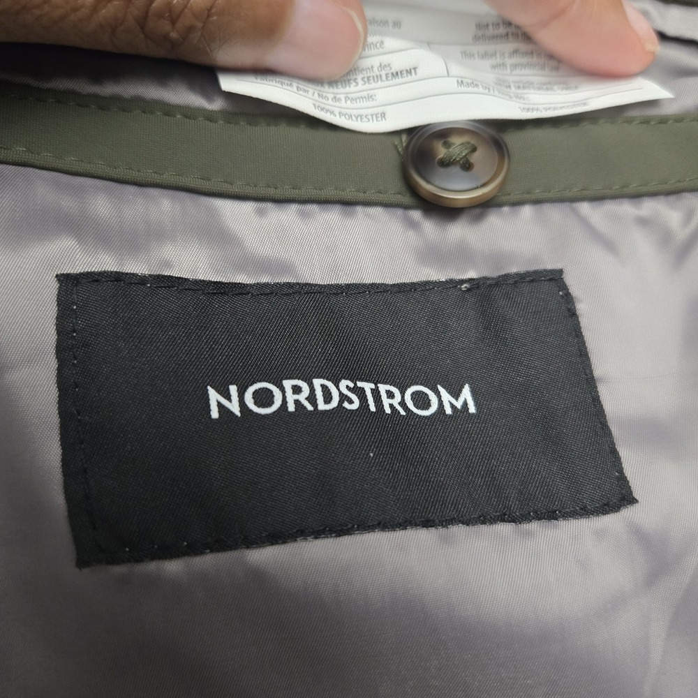 Nordstrom 3 In‎ 1 Trench And Puffer Coat Green XXL Capsule Wardrobe Versatile - Picture 13 of 16
